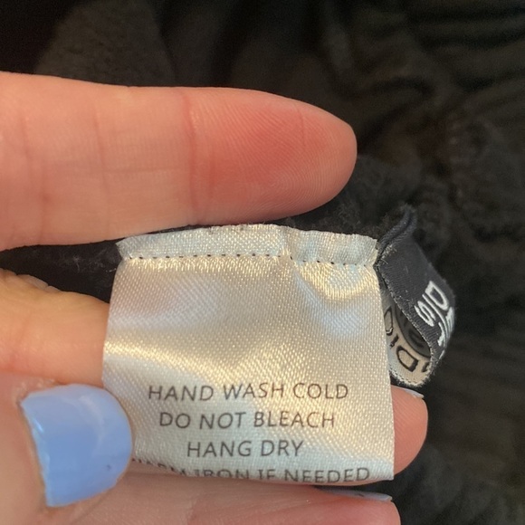 Bundle of 2 Wide Leg Distressed Black & Gray Sweatpants One Size in EUC - Picture 8 of 10